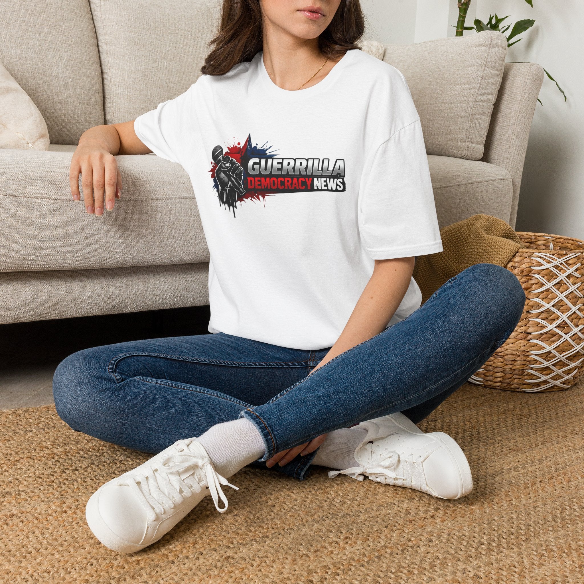 Guerrilla Democracy News T-Shirt – Political Podcast Logo Tee