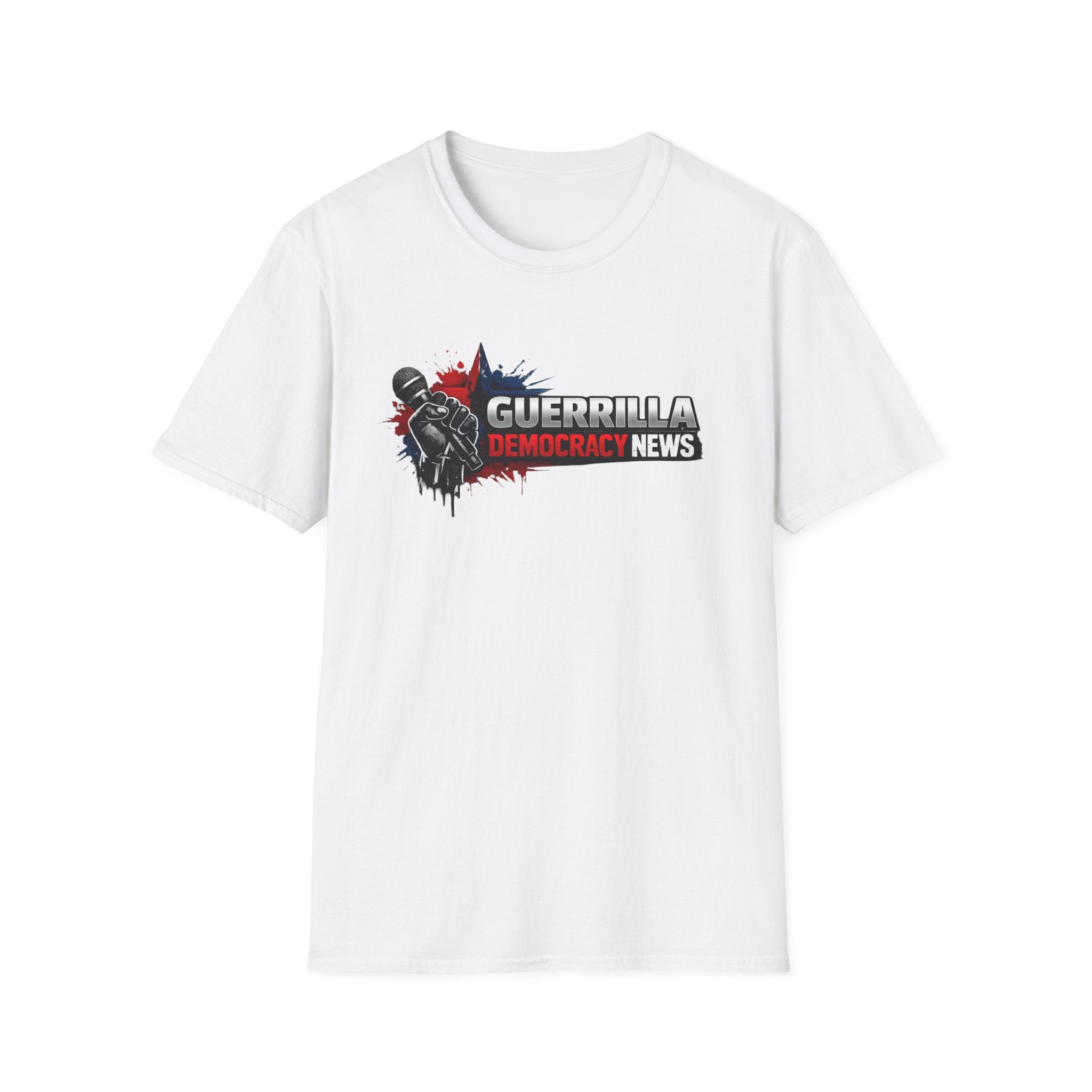 Guerrilla Democracy News T-Shirt – Political Podcast Logo Tee