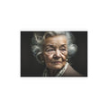 Vintage Portrait Print — Dramatic Elderly Woman Photographic Art Print (Unframed)