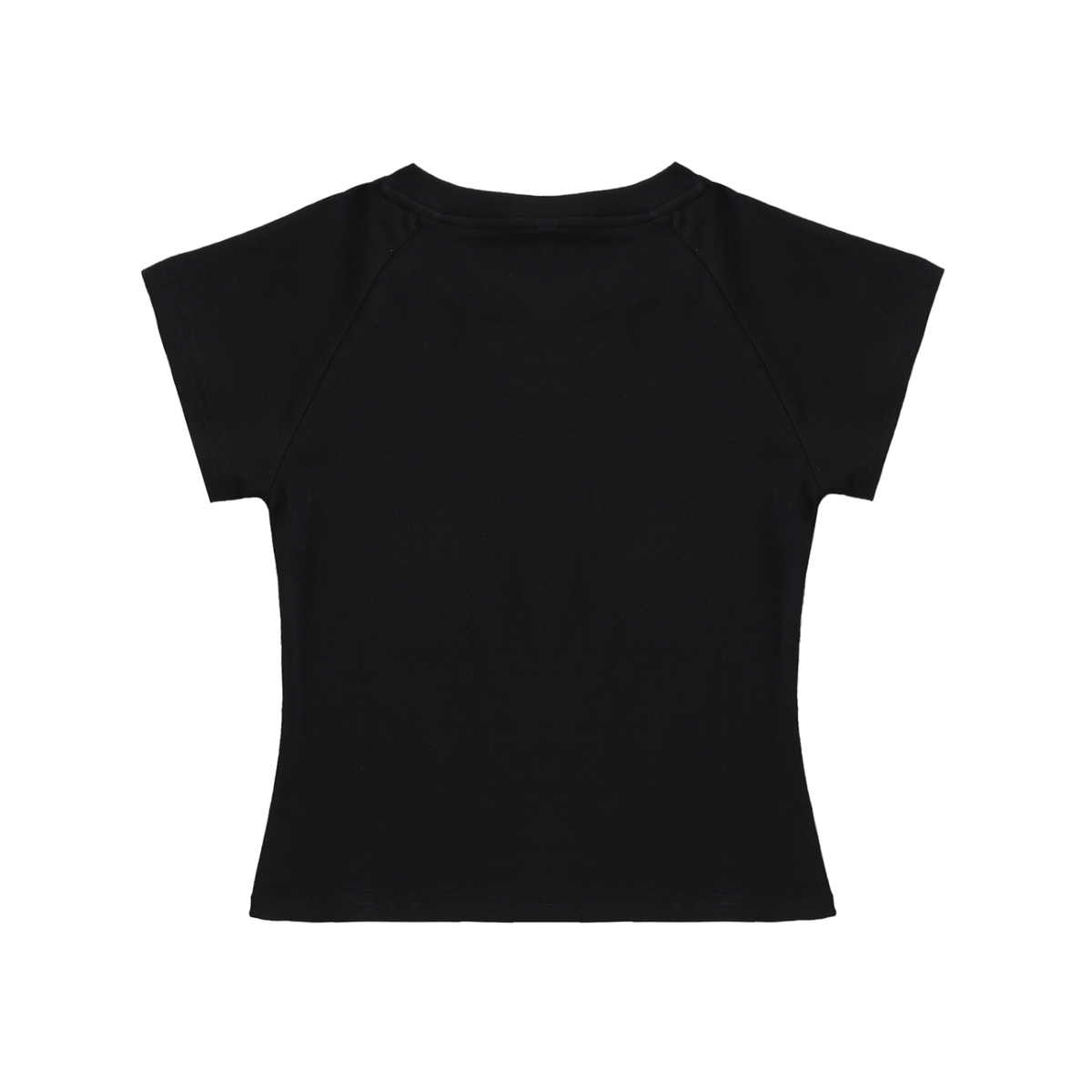 Matt Taylor TV Logo 33 Solid Color Raglan Sleeve Crop Top