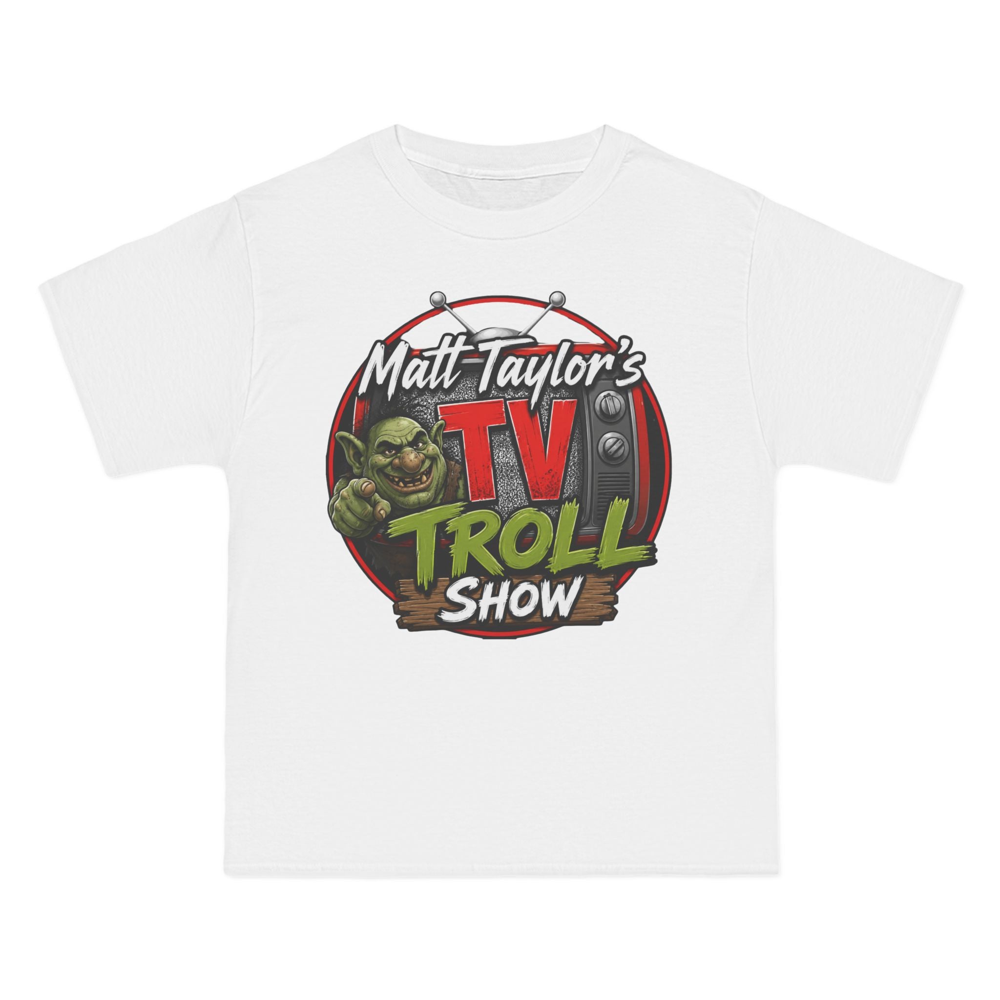 TV Troll Show T-Shirt — "Matt Taylor's TV Troll Show" Retro Logo Tee