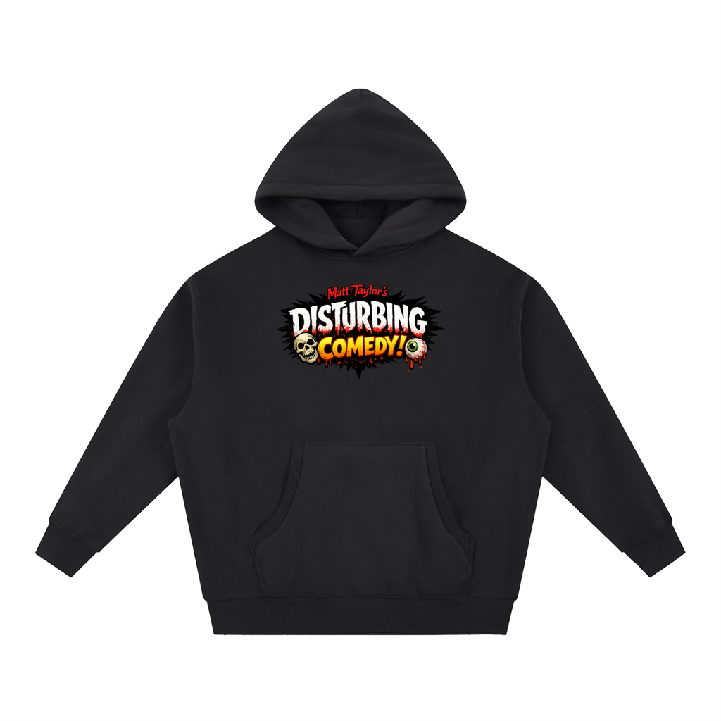 Matt Taylor's Disturbing Comedy Essential Oversized Boxy Fit Fleece Hoodie