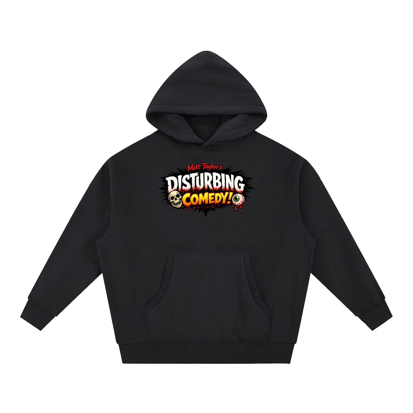 Matt Taylor's Disturbing Comedy Essential Oversized Boxy Fit Fleece Hoodie