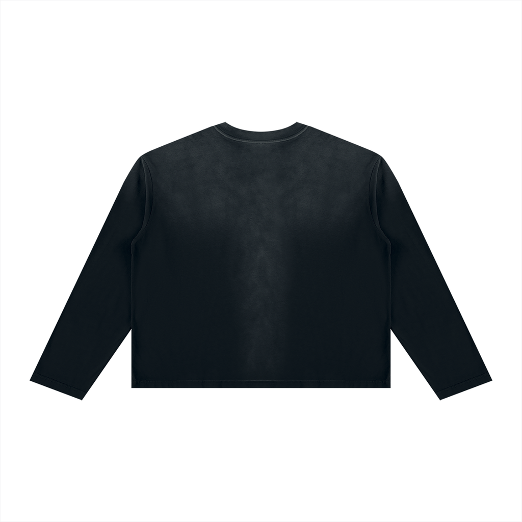 Matt Taylor TV News Unisex Sunfade Boxy Long Sleeve T-Shirt