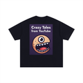 Crazy Tales from YouTube Unisex Oversized Cotton T-Shirt