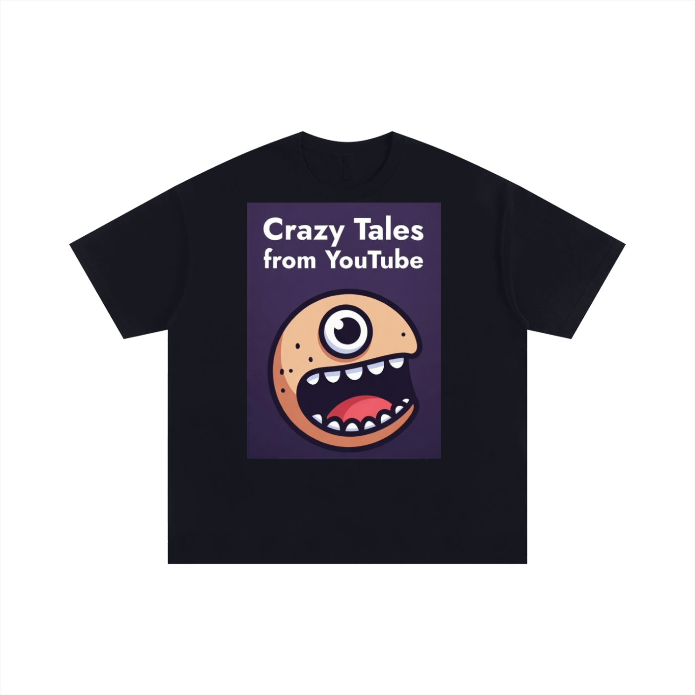 Crazy Tales from YouTube Unisex Oversized Cotton T-Shirt